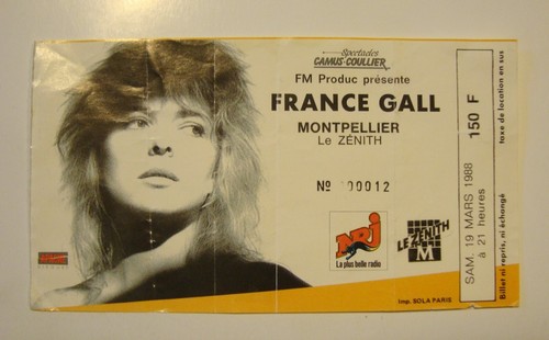Billet concert france gall - billet,