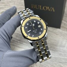 NEW✅DIAMOND MARKERS✅ Bulova Marine Star Two Tone Men's Watch 44mm 98D175 $625