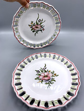 Paire de 2 assiettes ajourées