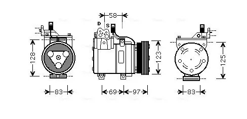 Compresseur climatisation r - de,
