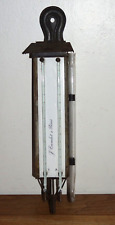 Rare Double Outdoor Thermometer Late 19th Century with Tube by J Tonnelot in Paris