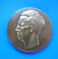 #6358# BELGIUM: Large Bronze Medal "Baudouin King of the Belgians" 70mm