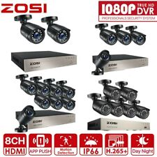 ZOSI CCTV H.265+ DVR caméra de Vidéo Surveillance Alarme Maison sécurité 20M
