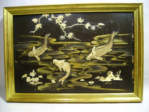 Ancien cadre tableau - tableau, decor