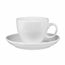 Seltmann Weiden Tasse à cappuccino 1131 avec soucoupe VIP. Blanc, Porcelaine,...