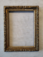 ancien cadre style 17 ème feuillure 22 cm x 16 cm frame peinture photo