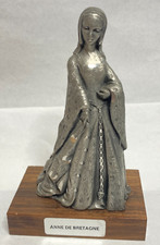 ANNE DE BRETAGNE LES ETAINS DU PRINCE Ciselé Main  5" Pewter Statue 82%