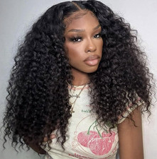 Black Lace Front Wig Curly