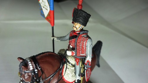 Figurine porte drapeau 3ème - drapeau,