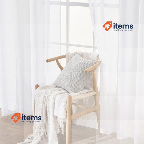 Ensemble rideaux en voile - 2,