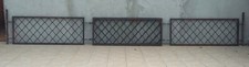 5 grilles, rambardes, barrières  en fer forgé XIXe