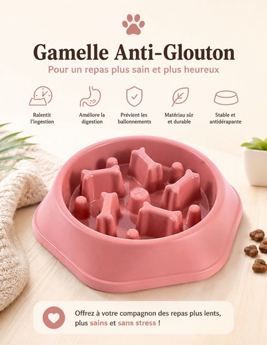 Gamelle anti glouton - gamelle,