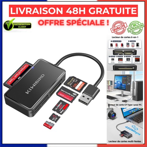 Lecteur cartes usb en 1 - lecteur,