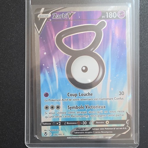 Carte pokémon jcc zarbi - carte, v