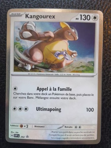 Carte pokémon kangourex - carte,