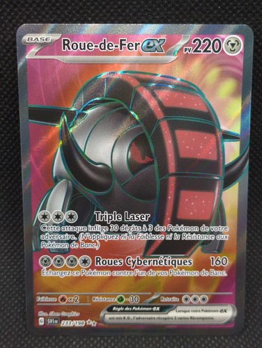Carte pokemon roue fer - carte,
