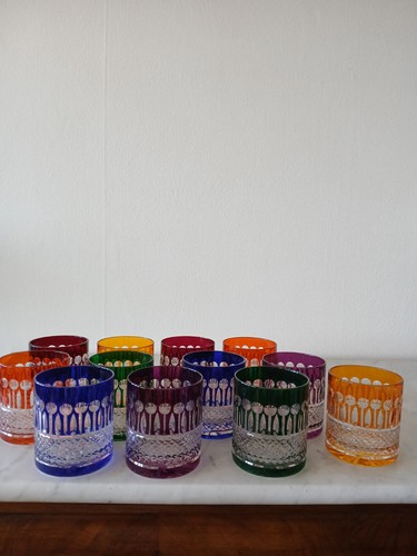 Verres couleur en - 12, de
