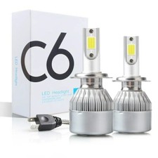 Kit ampoules Led X2 H7 6000K 72W Cob  Eclairage Xénon