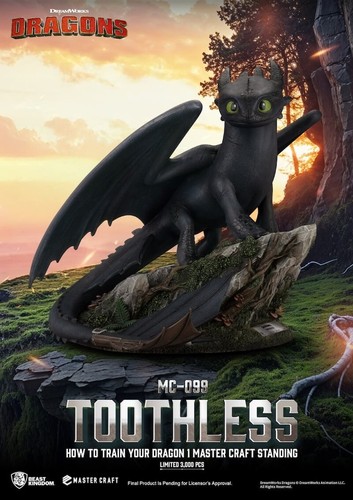 Pixar dragons statue - statue, toothless