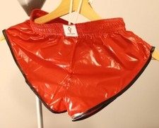 Short vintage nylon polyamide Rouge/Noir sizes S40-M44-L48