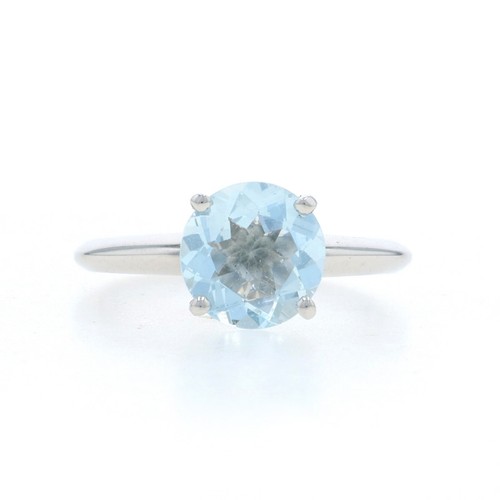 Bague solitaire blanc 14k - solitaire, or