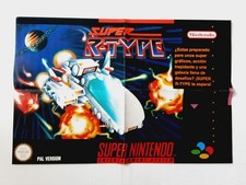 Snes super Nintendo affiche poster Promo - Super R-TYPE - Very Rare