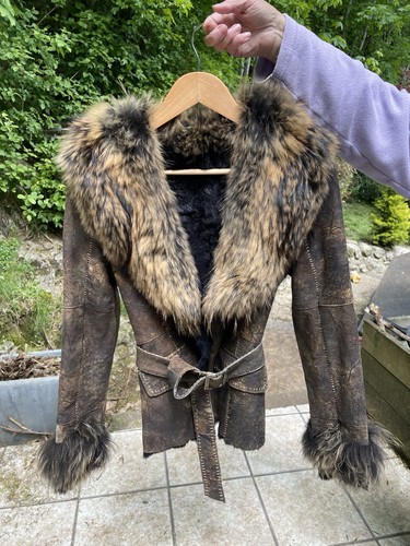 Veste cuir fourrure femme - veste,
