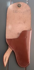 Etui Holster cuir pour petit Pistolet 7,65 France  type officier Marine ORIGINAL