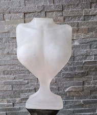Sculpture bust woman in glass jewelry display vintage 