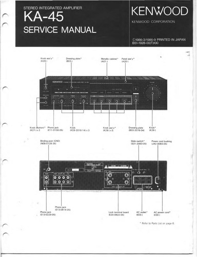 Manuel service pour kenwood - pour,