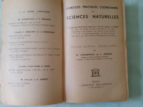 Livre ancien sciences - livre,