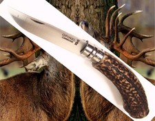 *UNIQUE COUTEAU PLIANT RÉGIONAL*CARBONE*VÉRITABLE BOIS DE CERF*TALON DÉCORÉ*