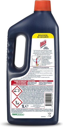 Ouragan déboucheur gel - ouragan, Épais