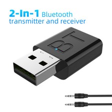 2-in-1 USB Bluetooth 5.0 Transmitter & Receiver AUX Audio Adapter for TV/PC/Car