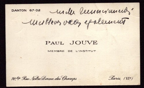 Paul jouve carte - carte, adresse