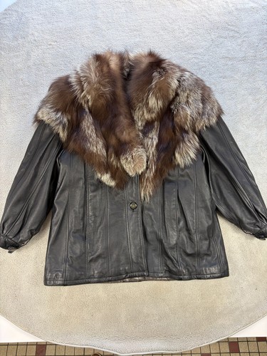 Veste manteau cuir - veste, véritable