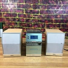 PHILIPS MC-30/37 Bookshelf Micro Hifi Stereo System Cassette CD Player AM/FM