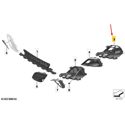 Bmw g29 pare - z4, pare-chocs