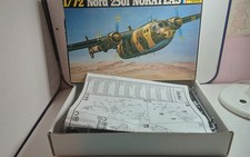 VINTAGE HELLER 1/72 MODEL STARTED PLANE NORTH 2501 NORATLAS IN BOX ns