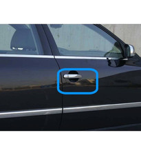 Couvercle de poignée de porte chromé 4 pièces pour Golf 5 2004-2009