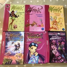 Lot De Livres 6 Winx Club  Witch Monster High Enfant Bibliothèque Rose Jeunesse.