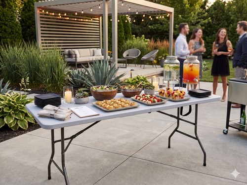 Table pliante buffet - table, de