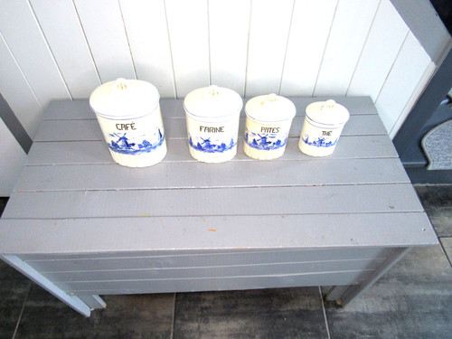 Série pots épices en - pots, à