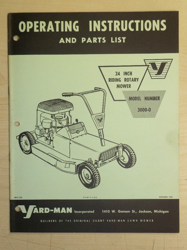 1958 yard man riding - 1958,