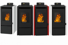 NEMAXX® PC5 poêle à granulés 5,3 kW jusqu’à 120 m³ – noir, blanc, gris, rouge