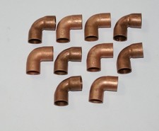lot 10 coudes cuivre 90°