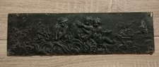 Plaque en bronze bas relief
