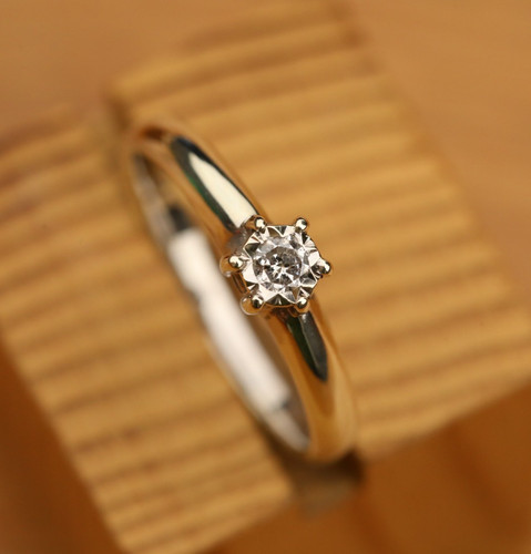 Bague solitaire diamant - bague,