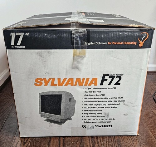 Sylvania f72 inch crt - sylvania, 17-inch