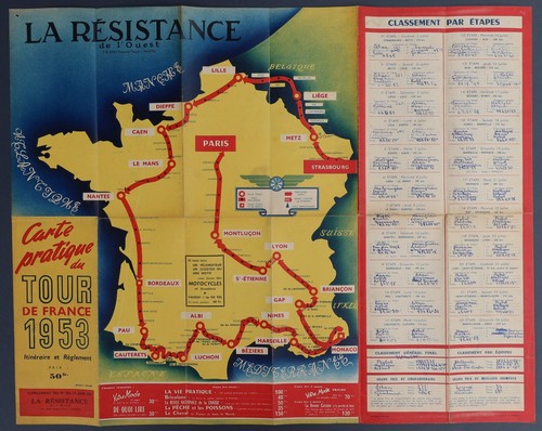Carte guide tour france - guide,